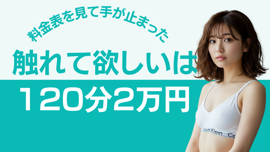 料金表を見て手が止まった。私の「触れてほしい」は120分2万円