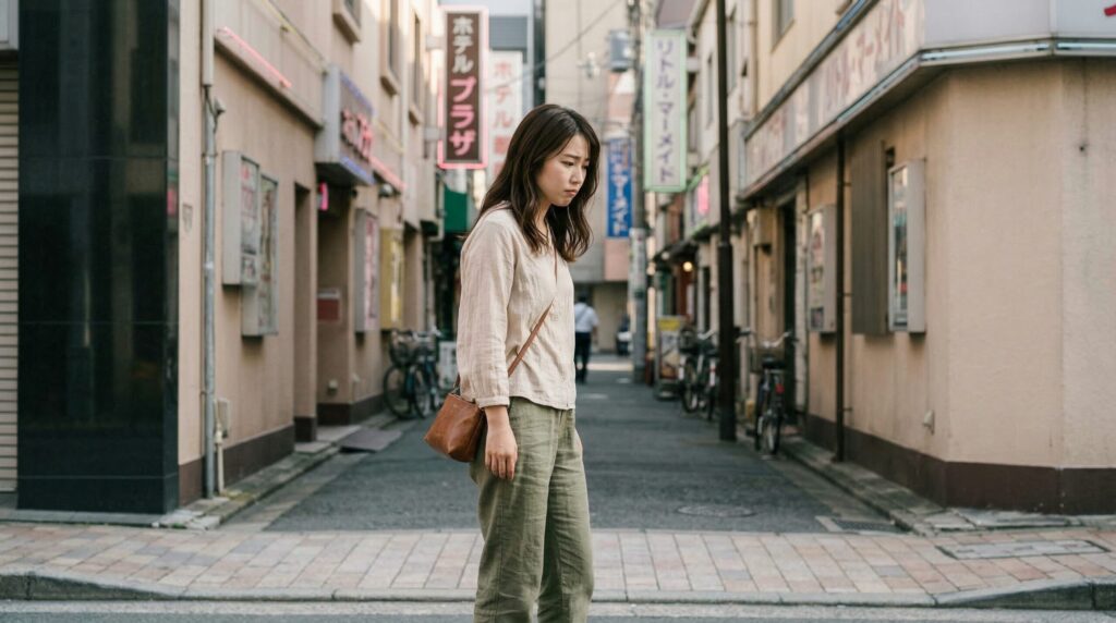 ラブホテルの入り口をくぐった瞬間の、あの空気