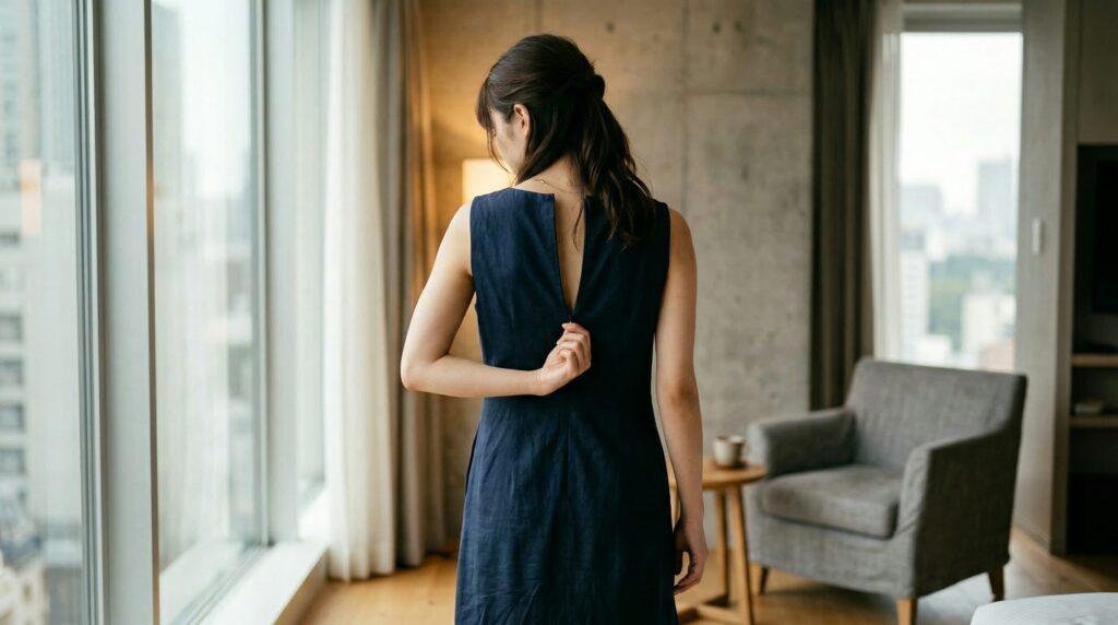 ファスナーをひとつおろすにあんなに時間がかかるとは思わなかった